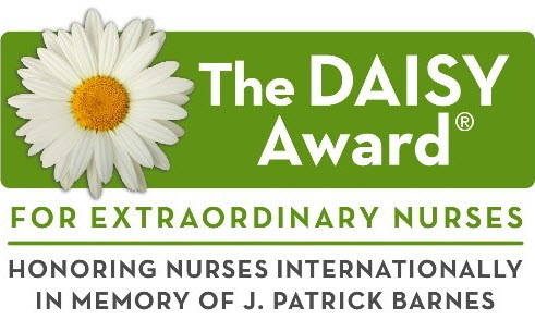 The DAISY Award for Extraordinary Nurses logo, honoring nurses internationally, in memory of J. Patrick Barnes.