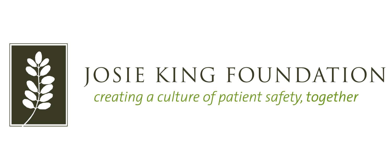 The Josie King Foundation award leaf logo, creating a culture of patient safety, together.